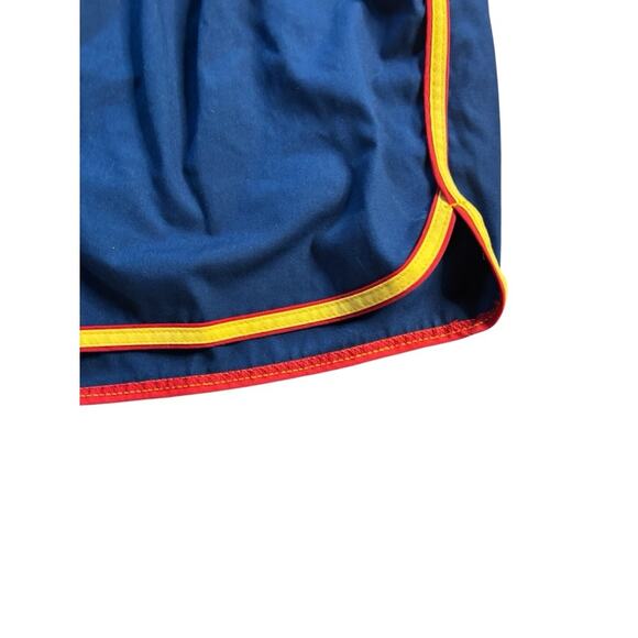Vintage Vtg Towncraft Swim Shorts Blue w Red Yellow TRIM Bathing Suit Trunks Med - Picture 3 of 7